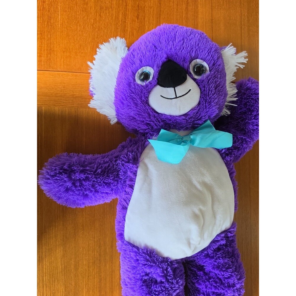 Peek-A-Boo Large Purple And White Koala Bear Stuffed Animal